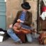 Hurdy Gurdy Man, Dinan, Brittany, France